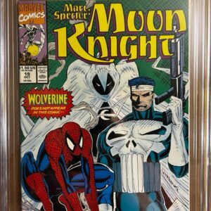 Marc Spector: Moon Knight #19 9.6 CGC Rob Liefeld: Punisher & Spider-man app!