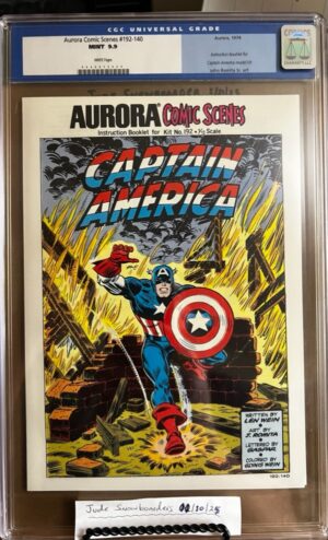 Aurora Comic Scenes #192-140 9.9 CGC. Key: Very Rare 9.9 1974 John Romita Sr. comic!!!