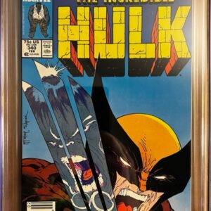 Incredible Hulk #340 9.6 NEWSSTAND CGC KEY: Iconic cover art by Todd McFarlane