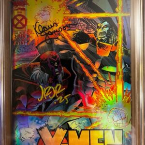 X-Men: Omega Gold NEWSSTAND #1 9.8 CGC SS 2X Signed by Klaus Janson & John Romita Jr.!