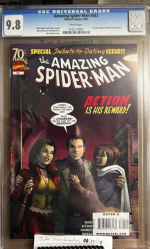 Amazing Spider-Man #583 9.8 CGC KEY: Spider-Man meets Barack Obama