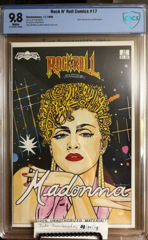 Rock 'n' Roll Comics #17 9.8 CBCS. KEY: Madonna/Paula Abdul, 1st cameo app of The Simpsons!!! HTF