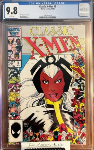 Classic X-Men #3 9.8 CGC KEY: Specialty border Marvel's 25th Anniversary