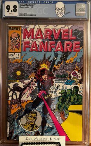 Marvel Fanfare #11 9.8 CGC KEY: 1st app of Iron Maiden, enemy of the Black Widow!