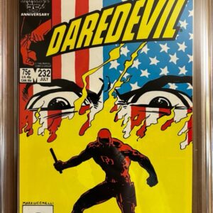 Daredevil #232 9.8 CGC KEY: 1st app of Nuke (Frank Simpson)!