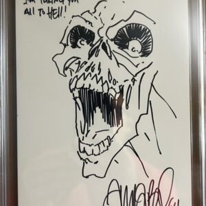 Tim Vigil authentic Faust Art from 1994:  Inscription "I'm taking you all to hell!"