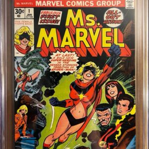 Ms. Marvel #1 9.8 CGC KEY: 1st app of Carol Danvers as Ms. Marvel