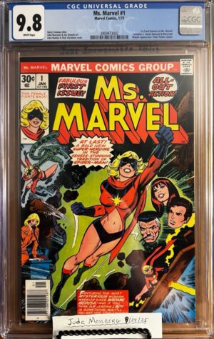 Ms. Marvel #1 9.8 CGC KEY: 1st app of Carol Danvers as Ms. Marvel