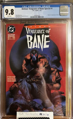 Batman: Vengeance of Bane Special #1 9.8 CGC KEY: 1st app, cover and origin of Bane!