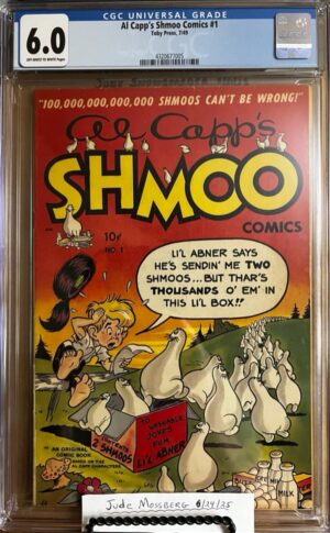 Al Capp's Shmoo Comics #1 6.0 CGC KEY: 1st app & origin of Super Shmoo! Golden Age