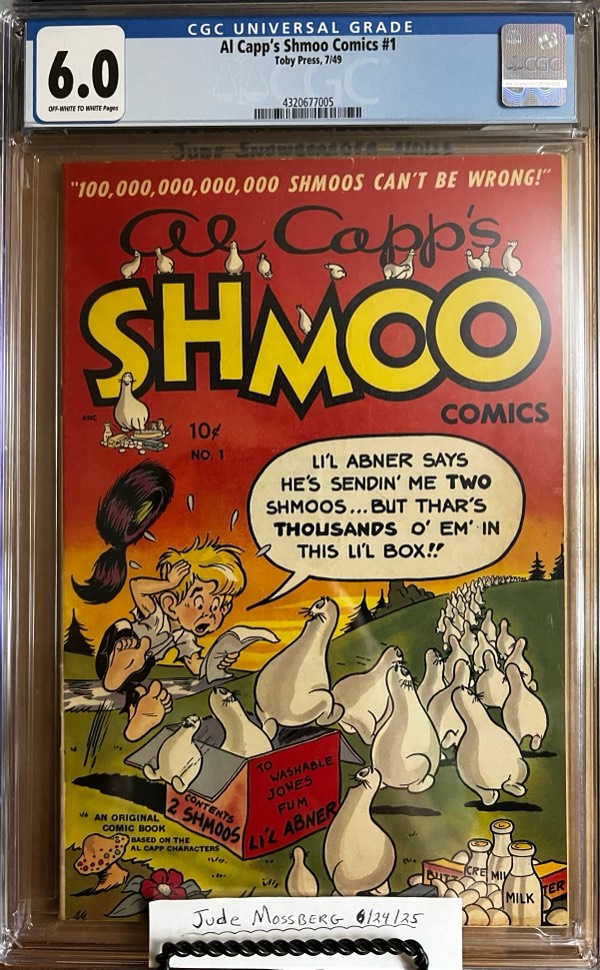 Al Capp's Shmoo Comics #1 6.0 CGC KEY: 1st app & origin of Super Shmoo!