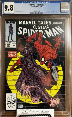 Marvel Tales #226 9.8 CGC KEY: Todd McFarlane cover!