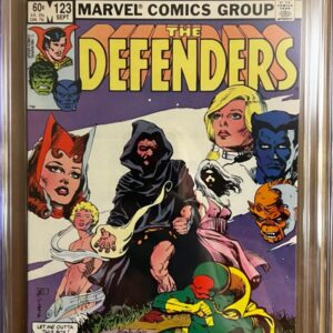 Defenders #123 9.8 CGC KEY: 1st app of Cloud, 1st app of Seraph