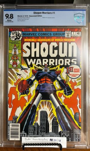 Showgun Warriors #1 9.8 CBCS! KEY: 1st team app of the Shogun Warriors! Trimpe/Milgram Cover!