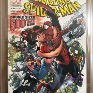 Amazing Spider-Man #500 9.8 CGC SS Signed by John Romita Jr. KEY: Cover by J. Scott Campbell