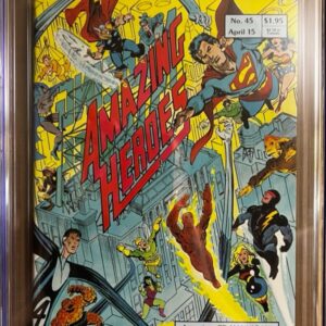 Amazing Heroes #45 9.8 CGC KEY: "Newsflash" Solicitation for Teenage Mutant Ninja Turtles #1 came out 4/1984 before TMNT #1.