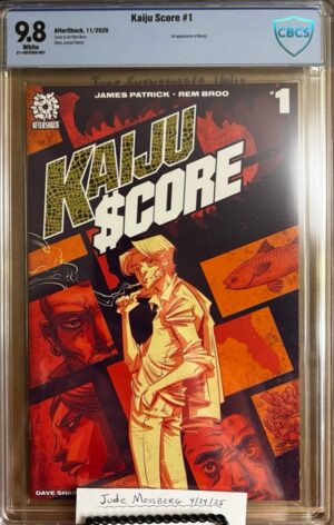 Kaiju Score #1 9.8 CBCS AfterShock. KEY: Writers Brian and Mark Gunn adapting for Sony