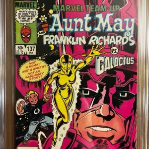 Marvel Team-Up #137 9.8 CGC KEY: 1st app of Golden Oldie, Aunt May as a Herald of Galactus!