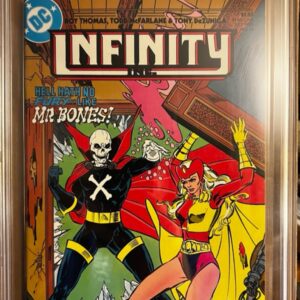 Infinity Inc. #16 9.8 CGC KEY: Todd McFarlane Cover Artist! 1985 Spawn prototype!!!