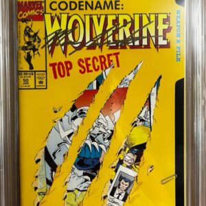 Wolverine #50 9.8 CBCS SS Signed by Mark Silvestri! KEY: 1st app of Shiva, a Weapon X hunting robot
