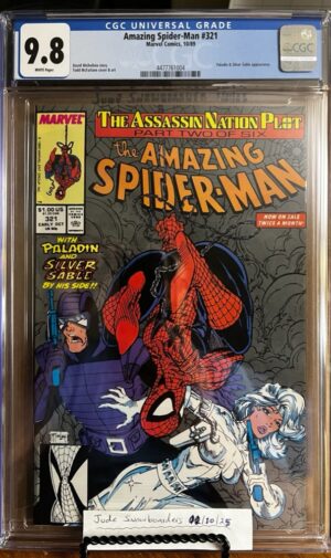 Amazing Spider-Man #321 9.8 CGC KEY: Todd McFarlane Cover