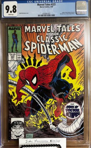 Marvel Tales #223 9.8 CGC KEY: Cover art by Todd McFarlane, Reprinted from ASM #88!