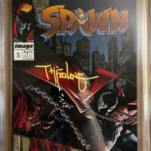 Spawn #5 NEWSSTAND 9.6 CGC SS Signed by Todd McFarlane! KEY: 1st app of Sherlee Johnson!