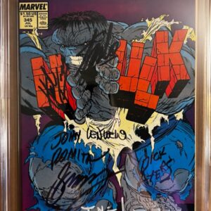 Incredible Hulk #345 9.4 CGC SS 7X Signed by McFarlane, Romia Sr., Trimpe, Conway, Wein, & Ayers!