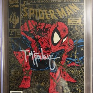 Spider-Man #1 9.8 CGC SS 2X Signed by Stan Lee and Todd McFarlane, NEWSSTAND Walmart!!