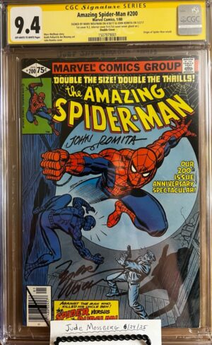 Amazing Spider-Man #200 DOUBLE COVER 9.4 CGC SS 2X Signed by Marv Wolfman & John Romita Sr.!