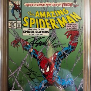 Amazing Spider-Man #373 9.8 CGC SS 2X Signed by David Michelinie & Randy Emberlin