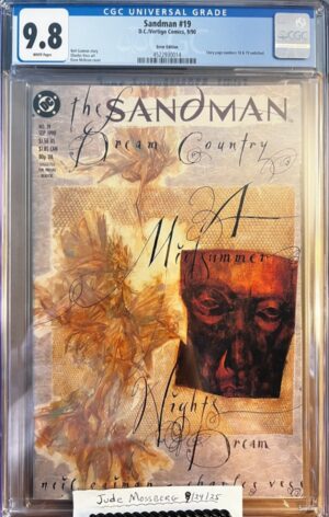 Sandman #19 9.8 CGC ERROR EDITION. KEY: Error edition: page 19 comes before page 18