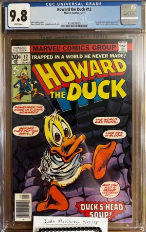 Howard the Duck #12 9.8 CGC KEY: 1st cameo app of KISS, 1st full story of the band!