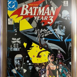 Batman #436 9.8 CGC SS Signed by Marv Wolman. KEY: 1st app of Tim Drake, later becomes Robin