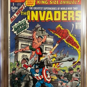Invaders Annual #1 9.8 CGC KEY: Last Cover KEY/art by Alex Schomburg!!
