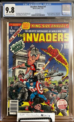 Invaders Annual #1 9.8 CGC KEY: Last Cover KEY/art by Alex Schomburg!!