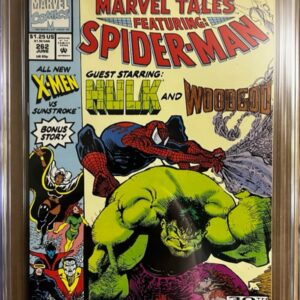 Marvel Tales #262 9.8 CGC KEY: Sam Keith Cover, Reprints MTU #53 1st artwork on the X-Men by John Byrne!