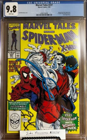 Marvel Tales #237 9.8 CGC KEY: Cover art by Todd McFarlane, Reprinted from MARVEL TEAM-UP #150