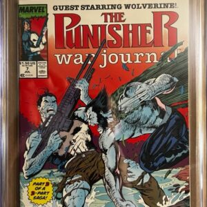 Punisher War Journal #7 9.8 CGC KEY: 1st team-up of Punisher and Wolverine!