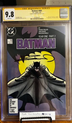 Batman #405 9.8 CGC SS Signed by Frank Miller!