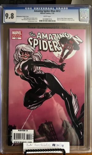 Amazing Spider-Man #612 9.8 CGC KEY: McGuinness Blackcat Variant (1:15)