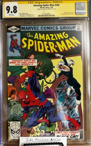 Amazing Spider-Man #204 9.8 CGC SS Signed by Marv Wolfman KEY: 3rd app. Black Cat (Felicia Hardy)!