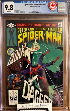 Spectacular Spider-Man #64 9.8 CGC KEY: True North Pedigree/1st app and origin of Cloak and Dagger