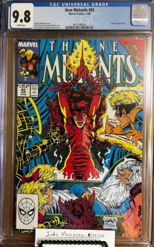 New Mutants #85 9.8 CGC KEY: Early collaboration of Rob Liefeld pencils & Todd McFarlane inks!