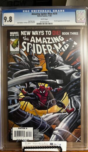 Amazing Spider-Man #570 9.8 CGC KEY: 1st full app of Anti-Venom!
