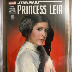 Princess Leia #1 9.8 CGC (Movie Variant) SS 2X Signed by Rachel Dodson & Terry Dodson! 1:15
