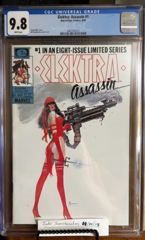 Elektra: Assassin #1 9.8 CGC KEY: 1st title/Origin of Elektra/1st app of the Beast of the Hand!