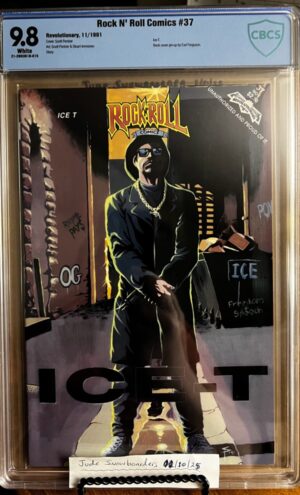 Rock 'n' Roll Comics #37 NEWSSTAND 9.8 CBCS. KEY: Ice-T, Very Rare 1991 Newsstand!