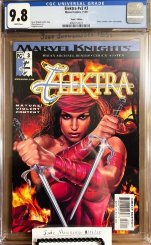 Elektra #3 9.8 CGC Vol. 2 (Recalled) KEY: Greg Horn!!