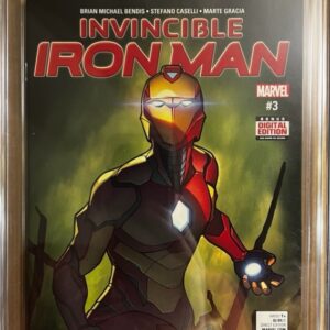 Invincible Iron Man #3 9.8 CGC (Vol 3) KEY: Debut of red/gold Armor, Stark suggests name Ironheart!